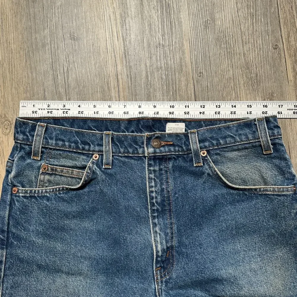 Vintage Levi’s 505 Jeans Mens 35x34 Blue Denim Orange Tab Regular Fit Straight
